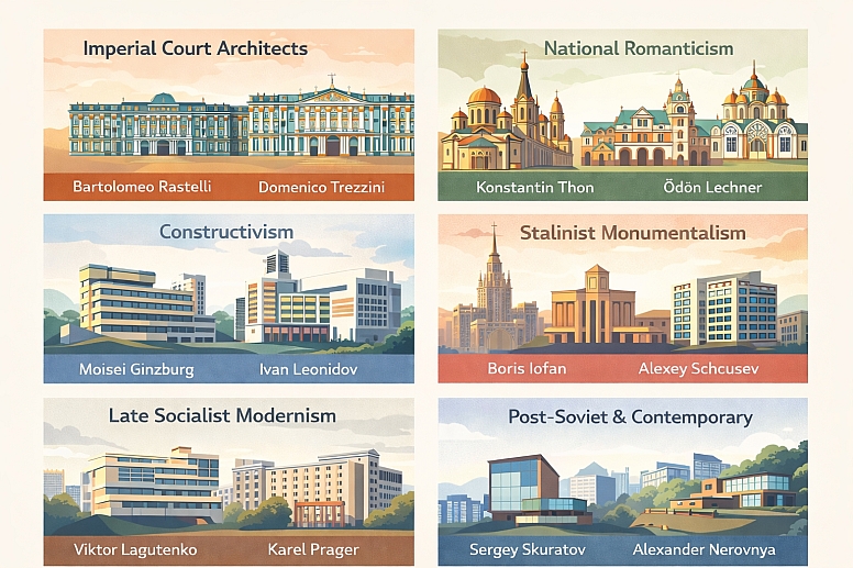 architectural styles of eastern europe